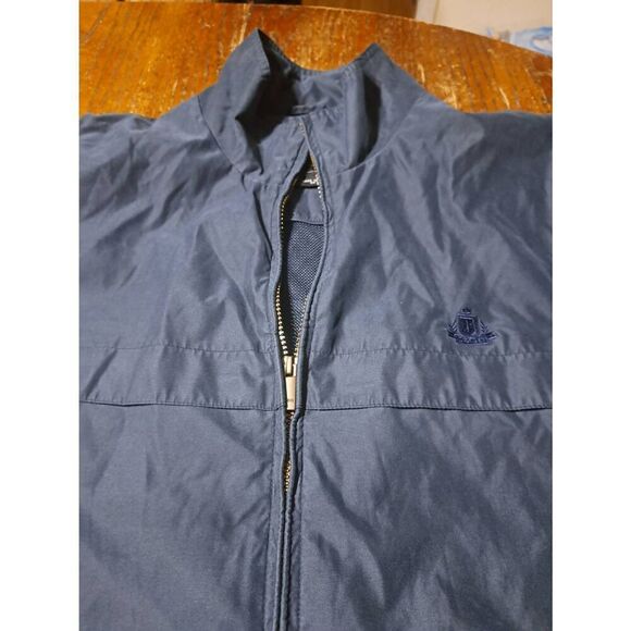 Large IZOD Navy Blue Long Sleeve Lined Full Zip Jacket with Pockets - Picture 2 of 4